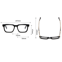 Monture de lunettes optiques carrée vintage faite à la main, style écaille de tortue classique, en acétate, pour hommes et femmes, anti-lumière bleue, pour myopie