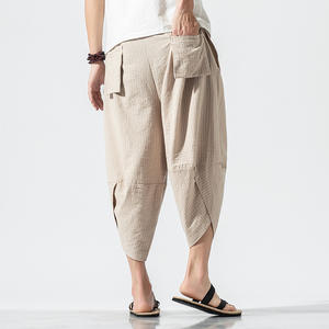 <span class=keywords><strong>M</strong></span>-5XL Capris estate nuovi pantaloni larghi da uomo larghi a righe giapponesi a gamba larga - Product Image 6