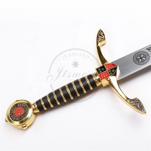 Edward <span class=keywords><strong>le</strong></span> prince <span class=keywords><strong>noir</strong></span> chevalier croisé médiéval longue épée avec plaque d'affichage - Product Image 4