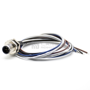 ขั้วต่อแผงตัวผู้แบบ M12 5PIN สายเดี่ยว5ขา76 <span class=keywords><strong>0131</strong></span> 0011 00005-0200 - Product Image 1