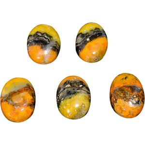 YASHEE Cabujón de Jaspe Abeja Natural 16x12 mm Forma Ovalada para Fabricación de Joyas Suministro de Piedras Sanación de Chakras - Product Image 1