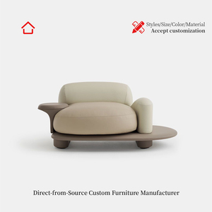 Divano Componibile Moderno di <span class=keywords><strong>Design</strong></span> Lussuoso Minimalista Creativo Personalizzabile in Tessuto Set Modulare Arredamento per Soggiorno di Villa - Product Image 2