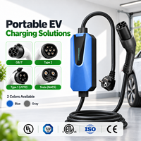 Chargeur EV AC Tesla Type 2 J1772 GB/T 3,84 kW-22 kW 220 V 240 V 380 V 16 A 32 A 40 A 48 A RFID APP WiFi Bluetooth IP65 Fournisseur OEM ODM