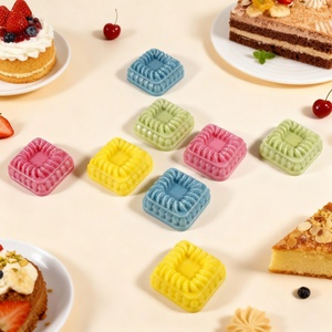 12-Compartment Stacked Round and Square Cake <b>Baking</b> <b>Silicone</b> Mold for DIY Decoration Molding - Product Image 5