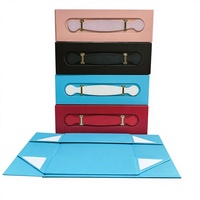 Caja de Regalo Plegable de una Pieza YZ, Caja de Embalaje de Cartón Duro para Ropa con Asa para Prendas y Regalos Corporativos