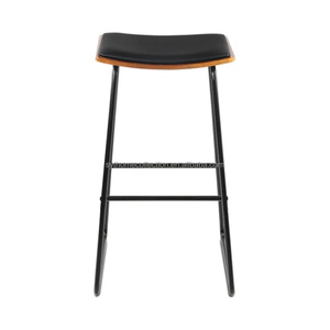 <span class=keywords><strong>Tabouret</strong></span> <span class=keywords><strong>de</strong></span> bar industriel <span class=keywords><strong>en</strong></span> métal sans dossier avec assise carrée <span class=keywords><strong>en</strong></span> PU pour îlot <span class=keywords><strong>de</strong></span> cuisine et café – Offre spéciale - Product Image 1