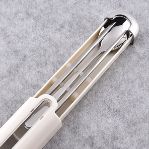 Bán hàng nóng Đũa Muỗng thiết lập dao kéo với hộp lưu trữ xách tay không gỉ bạc Set - Product Image 6