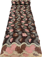Tissu en dentelle de coton brodé NI.AI avec strass, dentelle suisse africaine, matière pour robe de mariée pour femmes