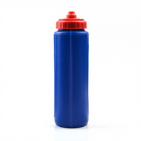 Bouteille de sport d'extérieur durable de 1 L, sans BPA, avec logo et couleur personnalisés, anti-fuite, pour la remise en forme, la salle de sport, la randonnée, le vélo