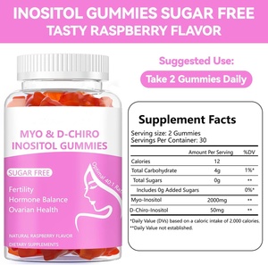 ไบโอเฮลธ์ จีเอ็มพี ฮาลาล รับผลิตแบบ OEM วิตามินอินอซิทอลแบบกัมมี่ ปราศจากน้ำตาล มีโอ-อินอซิทอล และ ดี-ไคโร อินอซิทอล อัตราส่วน 40:1 อาหารเสริมสำหรับผู้หญิง - Product Image 2