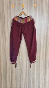 Pantalones Harem de Yoga para Mujer, de Algodón, Cintura Alta Elástica, Estilo Bohemio, Lavados, para Verano - Product Image 5