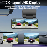 Grosir Pabrik Dash Cam 4K Dual Channel 3.2" Dengan G-Sensor GPS WiFi Night Vision 140 °   Perekam Video Mobil Sudut Lebar untuk Pemantauan Parkir