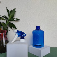 Bouteille pulvérisateur 450 ml en PET, couleurs personnalisées, pulvérisateur à gâchette à brume fine, entièrement en plastique