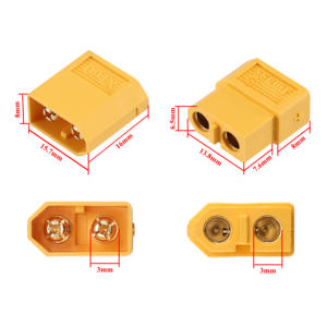 <span class=keywords><strong>Cable</strong></span> en Serie y Paralelo XT60, Conector de Batería, <span class=keywords><strong>Cable</strong></span> de Silicona Suave de 12AWG, Adaptador de <span class=keywords><strong>Cable</strong></span>, <span class=keywords><strong>Cable</strong></span> de Extensión para Helicóptero UAV, Quadcopter - Product Image 5