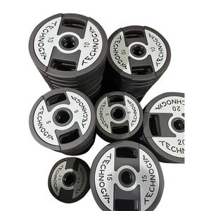 Rubber Coated Cast Iron Barbell <b>Dumbbell</b> Plate Set Wear Resistant for Commercial and Home Fitness Weightlifting Equipment - Product Image 1