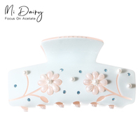 Mi daiery – pinces à cheveux en acétate de cellulose, perle fleur, queue de cheval, mode de montage, pince à cheveux pour femmes, vente en gros, 223413