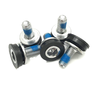 Vélo en acier allié robuste 8mm manivelle fixation boulons hexagonaux vis avec capuchons vis de pédalier sans capuchon - Product Image 1