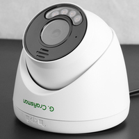 Caméra de sécurité IP POE dôme GA-FFD-M12S(RTS) OEM 12MP avec audio bidirectionnel, carte SD, vision nocturne couleur, intérieur/extérieur, étanche