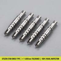 Eje lineal CNC personalizado de aluminio, torneado y rectificado de precisión para automatización robótica, accionamiento de motor, 0.002mm Citizen Star Tsugami
