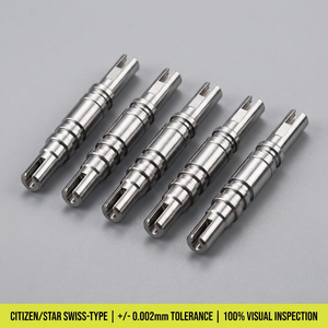 Axe linéaire en aluminium, pièces usinées CNC avec service de tournage suisse OEM <span class=keywords><strong>Citizen</strong></span> Star Tsugami, 100 % inspectées - Product Image 1