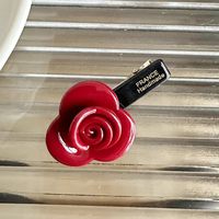 Barrettes latérales 3D en forme de rose, faites à la main, écologiques, légères, en acétate, style vintage français, pour franges et mèches rebelles, personnalisables pour femmes