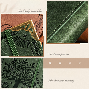 Buku Catatan Loose Leaf Motif Pohon Kehidupan Gaya Baru 2025, Sampul PU, Model MAD10 Viking Celtics, untuk Hadiah Rumah - Product Image 4