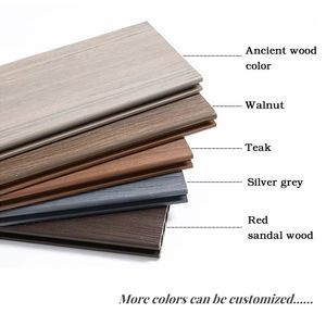 Plancher extérieur imperméable résistant aux UV, haute résistance, certifié CE, terrasse en composite bois-plastique WPC - Product Image 6