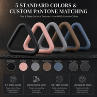 Haltères triangulaires ergonomiques en silicone personnalisables avec logo pour yoga, pilates, entraînement à domicile et musculation – Service de conception gratuit inclus