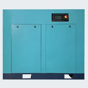 Factory price 75hp 55kw energy-saving 9.25Nm3/min PM VSD synchronous motor stationary screw air compressor