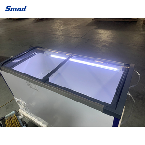 Commercial Supermarket 615l Curved Glass Door Ice-cream Display <b>Freezer</b> Ddh-720w4 Ice <b>Freezer</b> - Product Image 3