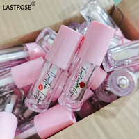 Tube de Brillant à Lèvres Tendance avec Strass, Logo Privé, Tubes Vides de Brillant à Lèvres Forme Ronde, Tube de Rouge à Lèvres Scintillant Meilleure Vente