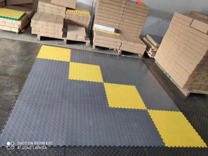 Dalles de sol de garage en <span class=keywords><strong>PVC</strong></span> ignifuges et emboîtables, revêtement de sol commercial imperméable, 50x50cm - Product Image 6