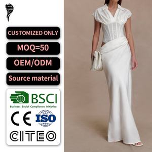 Nuevo Vestido Maxi Tipo Corsé Elegante Personalizado, Sin Mangas, con Aberturas en la Cintura, Vestido de Verano para Mujer - Product Image 1