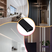 Profilé de finition en aluminium anodisé flexible de style victorien moderne pour bandes LED pour armoires de cuisine - Solutions d'éclairage pour usage intérieur