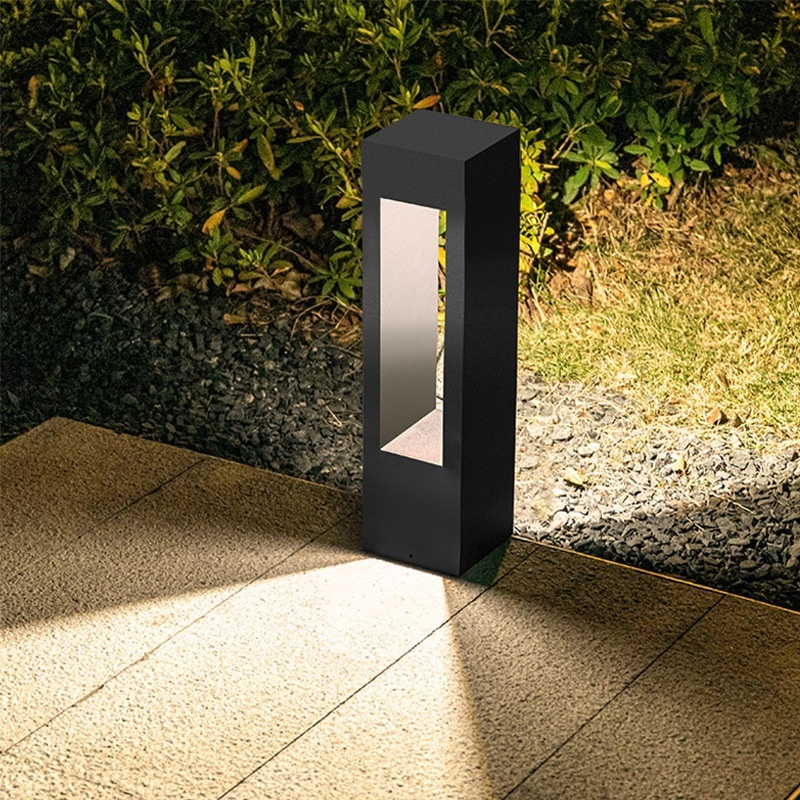 10W AC LED Bollard Light Outdoor Garden IP54 Waterproof Aluminum Adjustable Color Temp 3000-6000K Landscape Pillar Lamp Custom
