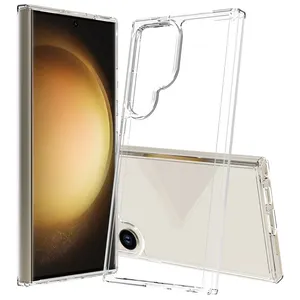 Samsung kılıf için ekran koruyucu ile temizle kristal Samsung Galaxy S24 ultra S23 ultra ekran koruyucu ve vaka