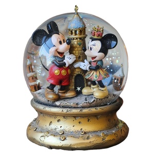 Globe à eau <span class=keywords><strong>de</strong></span> Noël en résine avec animaux, ornement <span class=keywords><strong>de</strong></span> maison, statue <span class=keywords><strong>de</strong></span> globe à neige en verre, souvenirs, cadeau en résine - Product Image 1