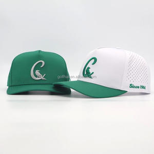 OEM Bulk Daily Wear 3D Embroidery Company Promotion Gift 5 Panel Laser Cut Hole Golf Hat Waterproof Custom Baseball <b>Caps</b> Gorras - Product Image 3