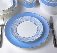 Service de table de luxe 48 pièces en porcelaine fine (Bone China) – Assiettes et vaisselle haut de gamme pour table à manger