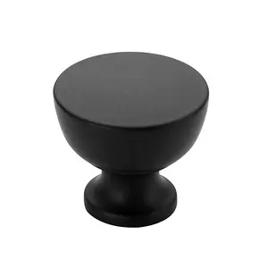 <strong>Black</strong> Single Hole <strong>Knob</strong> European Cabinet Wardrobe Zinc Alloy <strong>Door</strong> Handle <strong>Knobs</strong> 1296 - Product Image 1