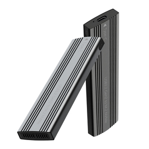 M.2 NVMe SSD kandang USB-C <span class=keywords><strong>3.2</strong></span> Gen2 10Gbps mendukung UASP Trim Tool-Free Slim aluminium M2 Caddy bekerja dengan NVMe M Key - Product Image 6