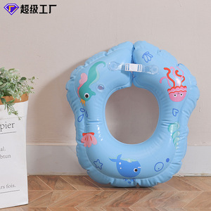 Flotador Inflable de Sirena para Bebés, Anillo de Natación para Niños de 0 a 5 Años, Diseño de Dibujos Animados, Color Rosa - Product Image 4