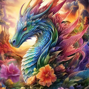 Hot Selling DIY Acrylics Diamond Painting <strong>Dragons</strong> <strong>Art</strong> Printed Custom Diamond Painting Kits Wall Decoration for Kids and Adults - Product Image 1