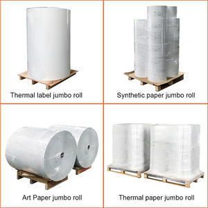 Rouleaux d'étiquettes autocollantes en papier semi-brillant thermofusible, 80g/m2, 1535mm, fournitures directes d'usine - Product Image 5