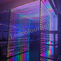 Guirlande lumineuse LED carrée adressable IP65, pour Noël, mariage, fête à domicile, décoration du Nouvel An, guirlande lumineuse LED