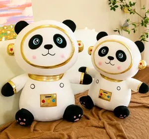 CE/ASTM OEM Оптовая Продажа Милая панда астронавт медведь плюшевые игрушки заказной набитый диван украшение комнаты 2024 трендовые Свадебные игрушки