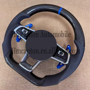 Volante de cuero perforado de carbono de bajo <span class=keywords><strong>precio</strong></span> al por mayor para Volkswagen Golf7 Golf6 Jetta Troc volante universal - Product Image 3