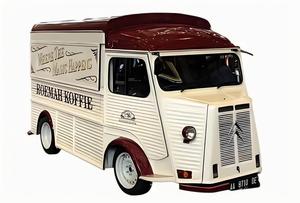 Camion à café Citroën vintage avec bar mobile et comptoir de service <span class=keywords><strong>pour</strong></span> cafés de rue et événements - Product Image 3