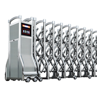 Puerta Corredera Automática Industrial Moderna, Puertas Retráctiles de Acero Inoxidable para Escuelas, Granjas, Jardines y Exteriores
