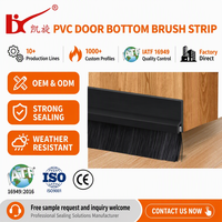 Burlete de PVC para Puertas, Sello Flexible Extruido para Protección Contra Polvo, Viento e Insectos